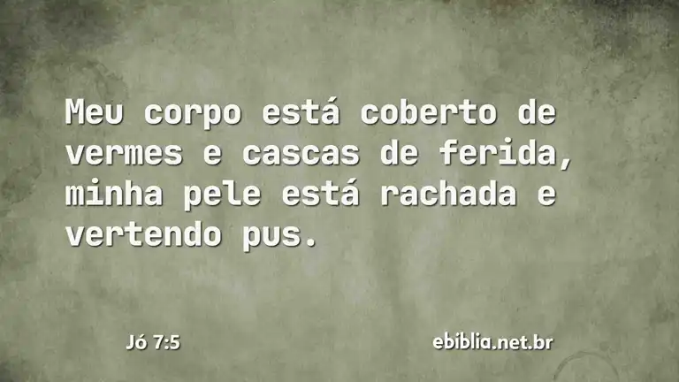 Jó 7:5