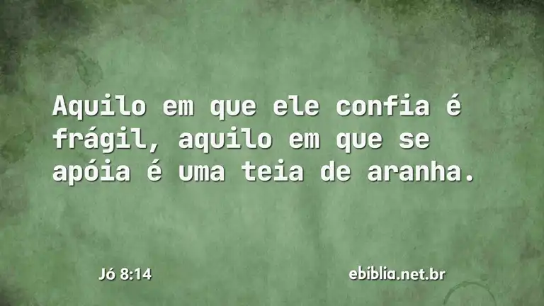 Jó 8:14