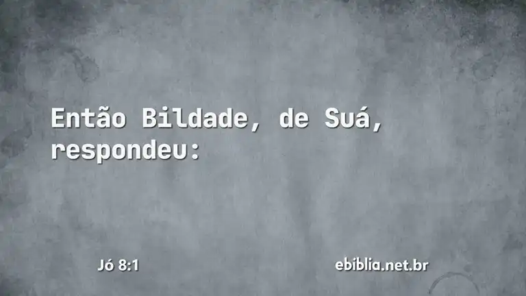 Jó 8:1