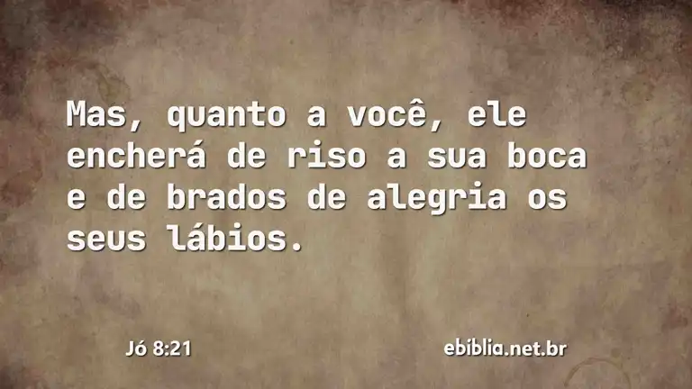 Jó 8:21