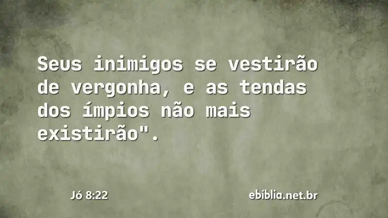 Jó 8:22