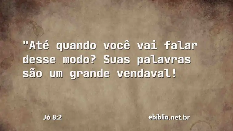 Jó 8:2