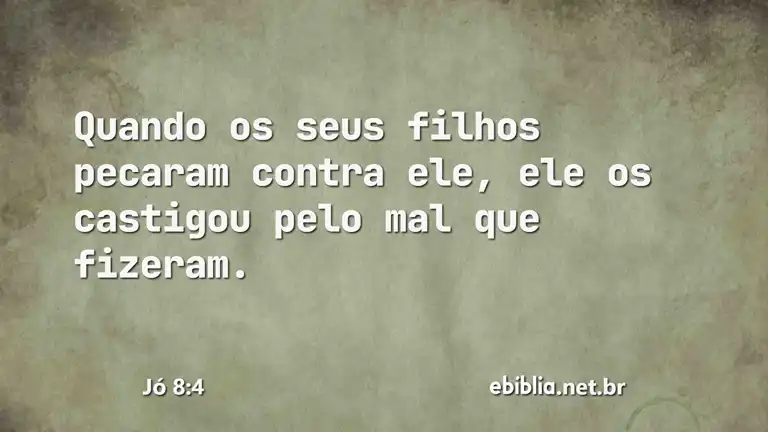 Jó 8:4