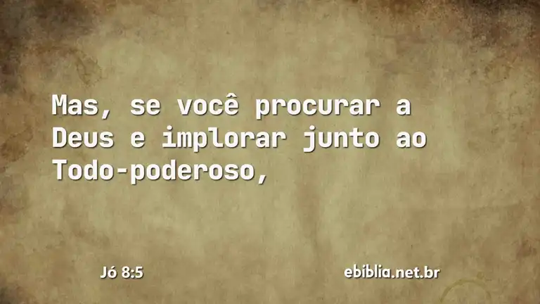 Jó 8:5