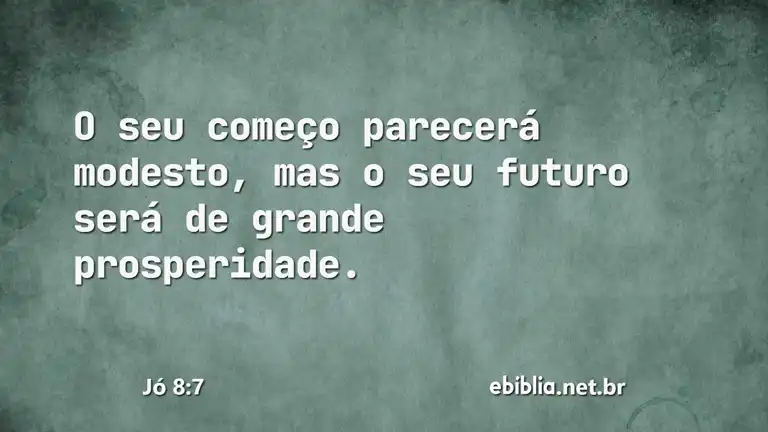 Jó 8:7