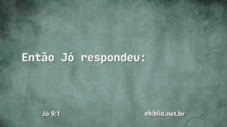 Jó 9:1