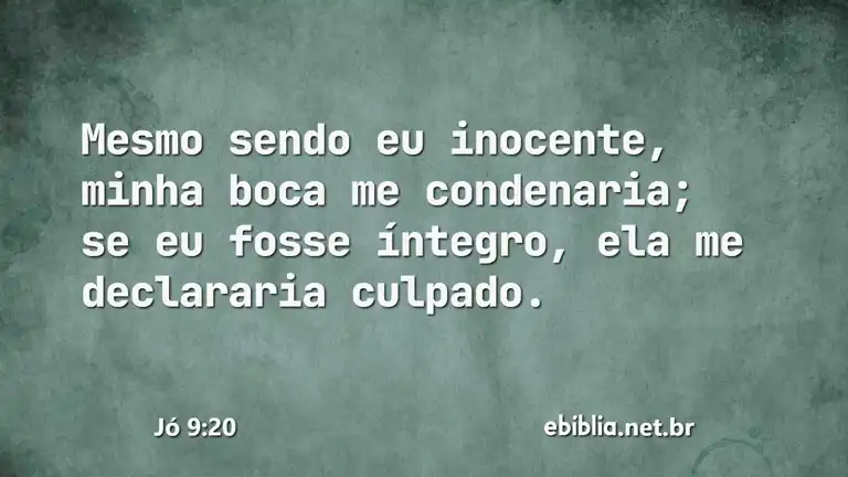 Jó 9:20