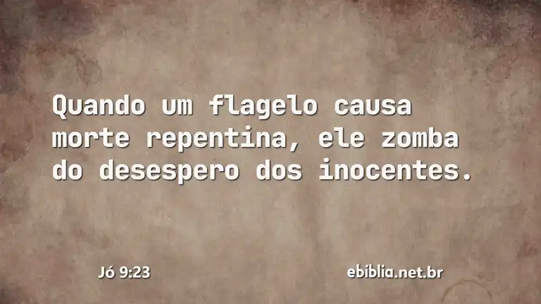 Jó 9:23