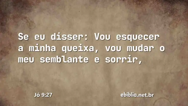 Jó 9:27