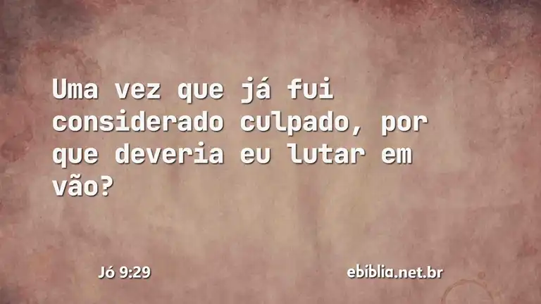 Jó 9:29