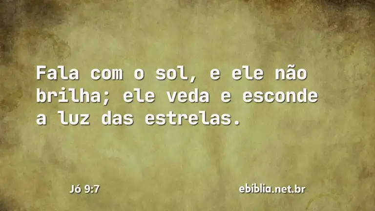 Jó 9:7