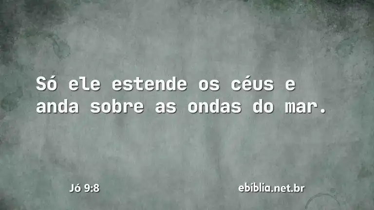 Jó 9:8