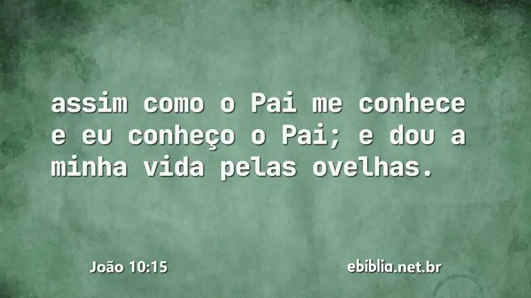 João 10:15