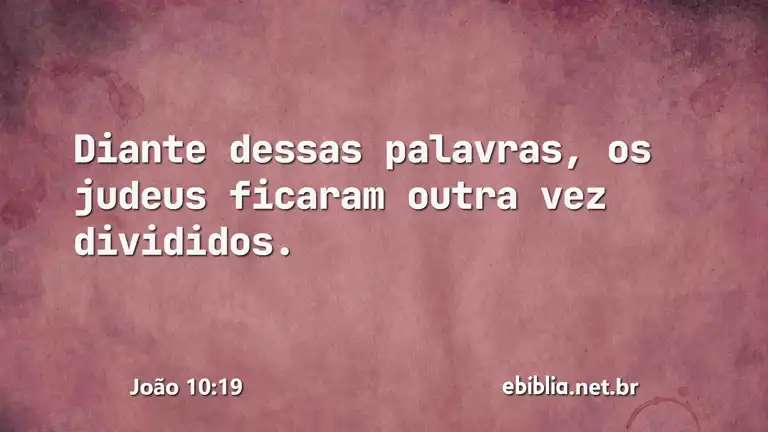 João 10:19