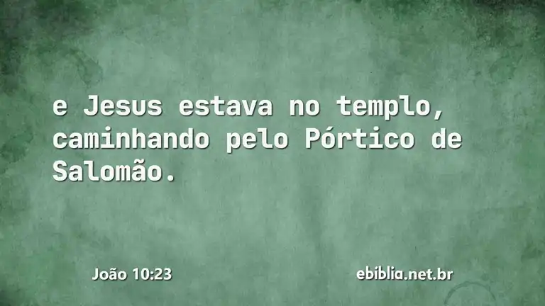 João 10:23