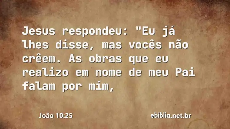 João 10:25