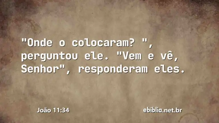 João 11:34