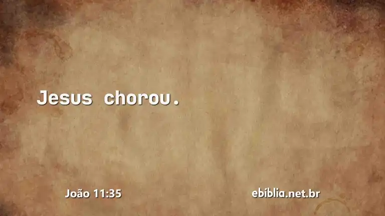 João 11:35