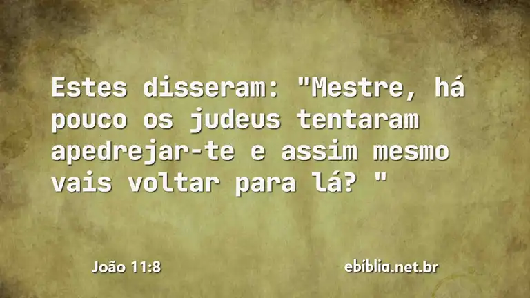 João 11:8