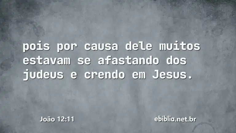 João 12:11