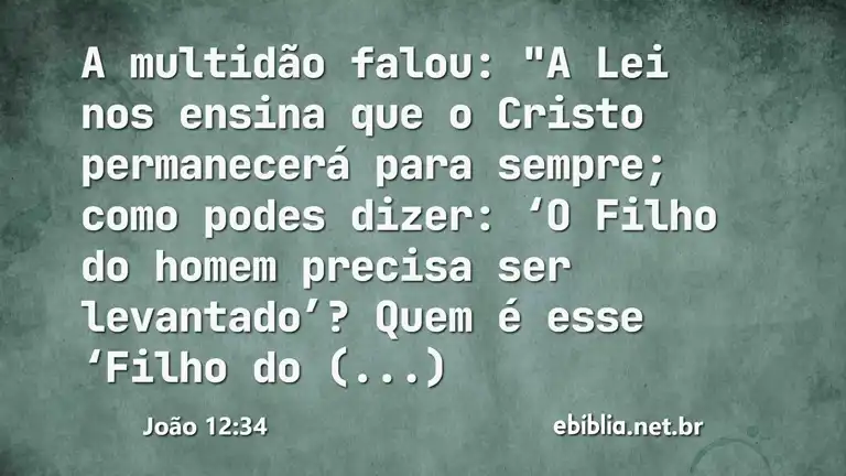 João 12:34