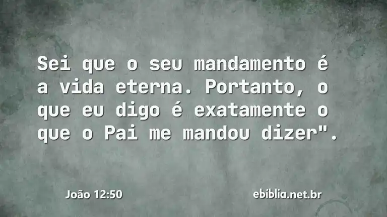 João 12:50