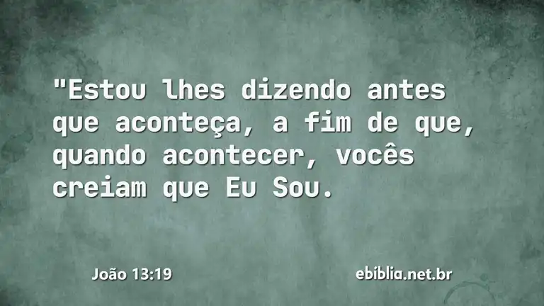 João 13:19