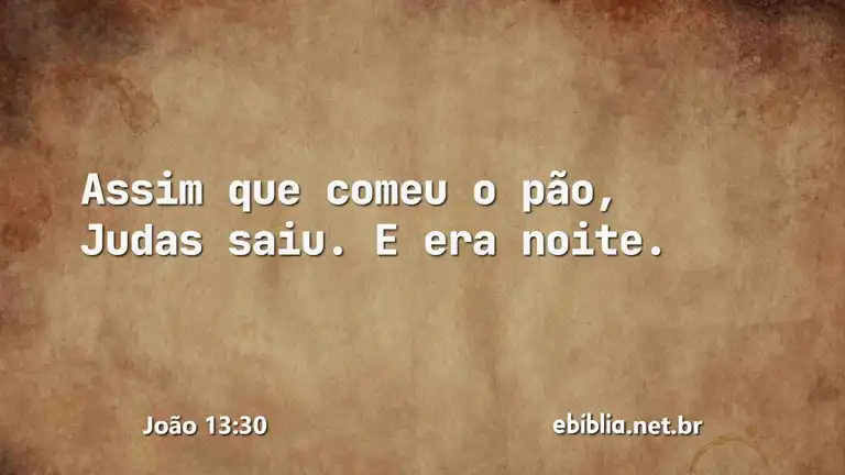 João 13:30