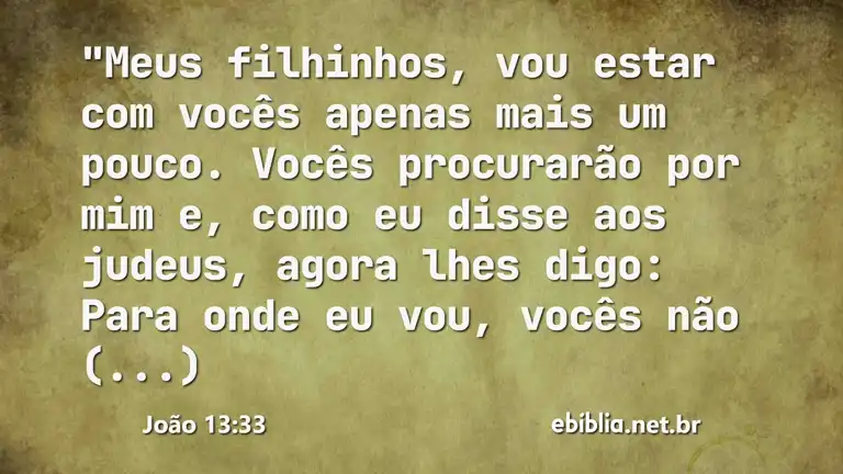 João 13:33