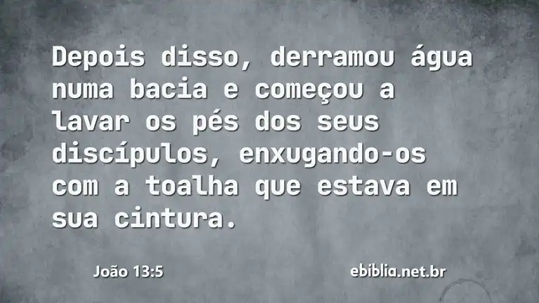 João 13:5