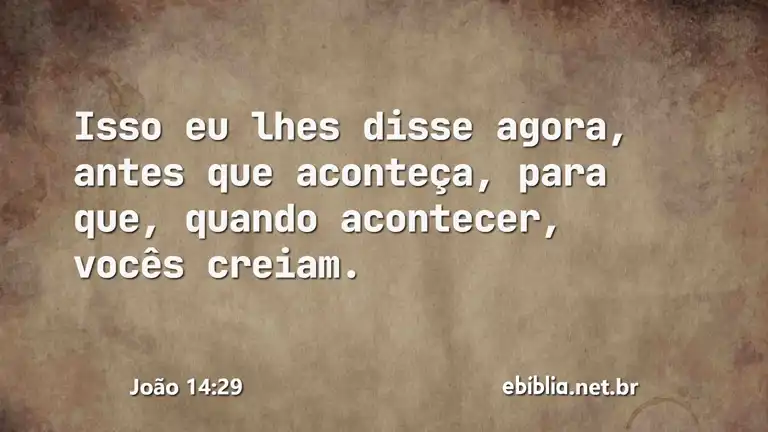 João 14:29