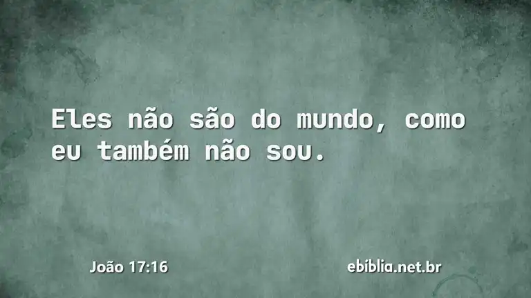 João 17:16