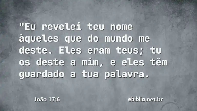 João 17:6