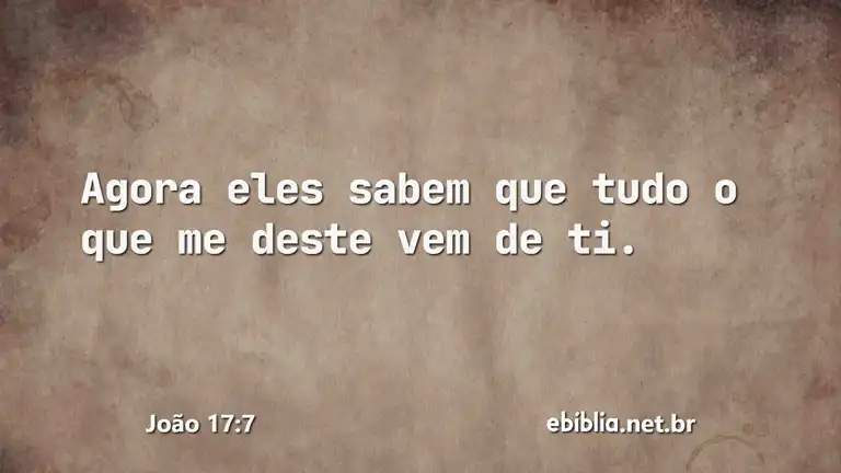 João 17:7