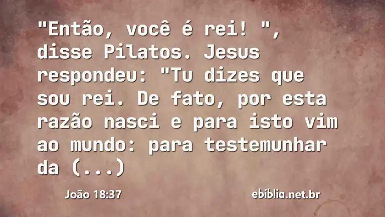 João 18:37