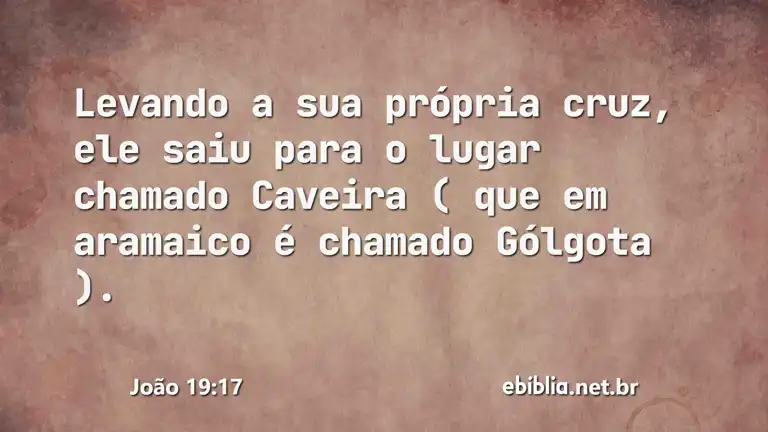 João 19:17