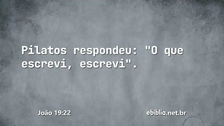 João 19:22