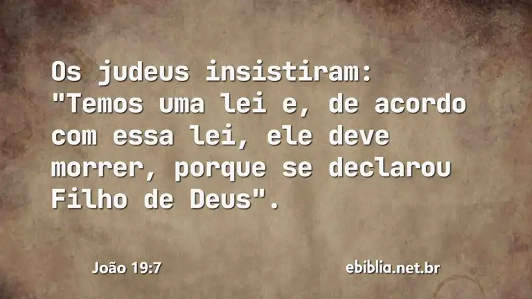 João 19:7