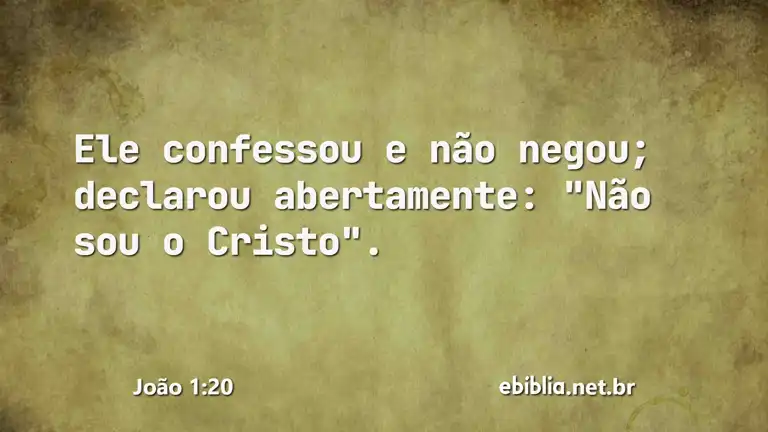 João 1:20