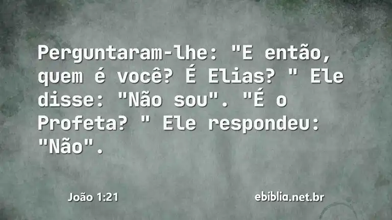 João 1:21