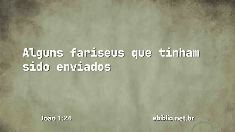 João 1:24