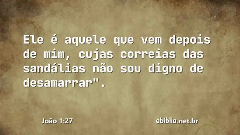 João 1:27