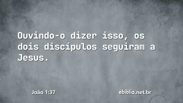 João 1:37