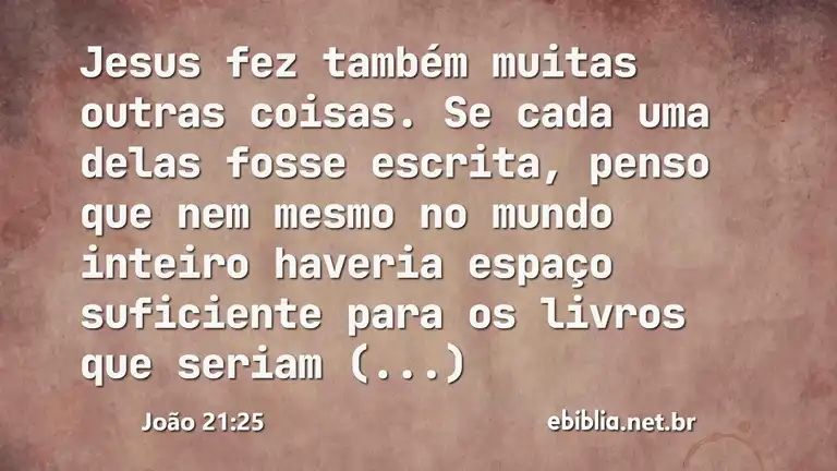 João 21:25