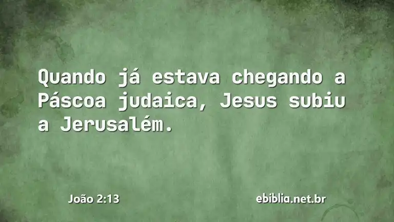 João 2:13