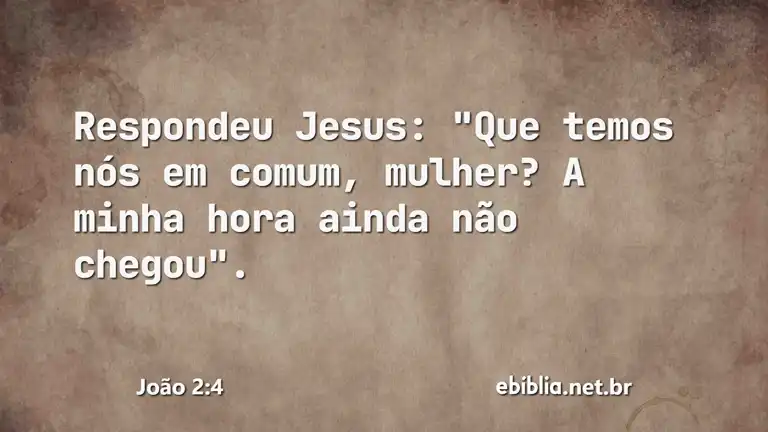 João 2:4