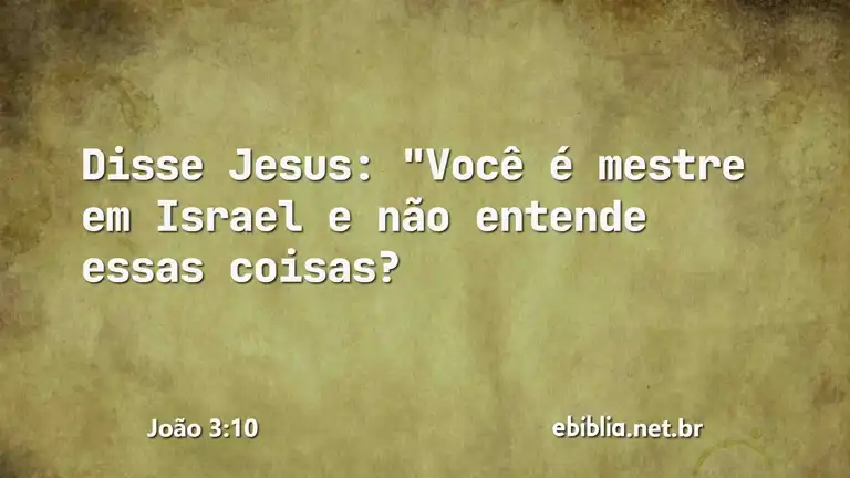 João 3:10