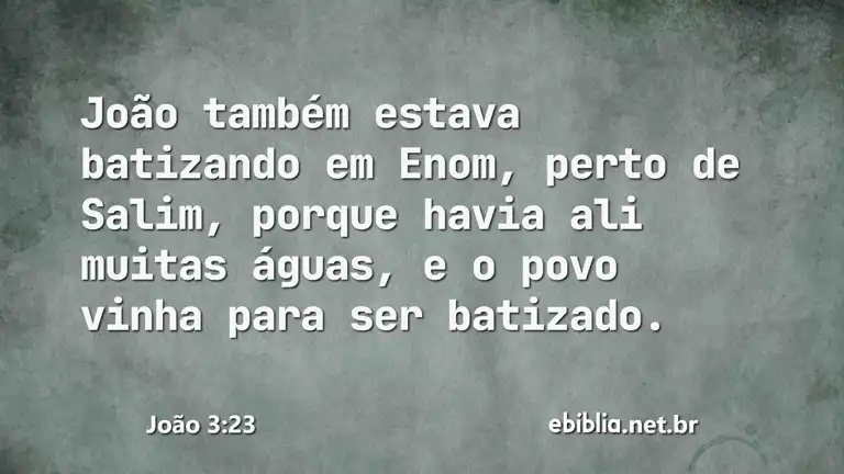 João 3:23