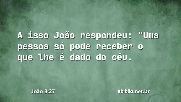 João 3:27