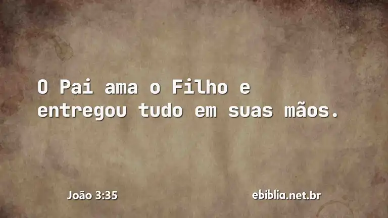 João 3:35